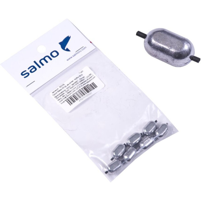 Груза SALMO Oval на силиконовой трубке 08.0г 7шт SOVS-0080